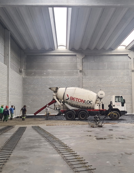 Concretagem para piso