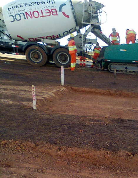 Concretagem para piso